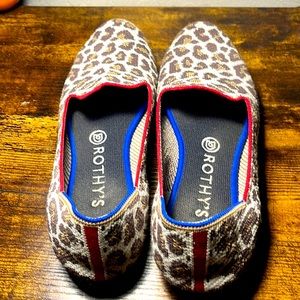 Rothy’s 9.5 animal print loafers